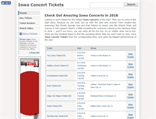 Tablet Screenshot of iowaconcerts.net